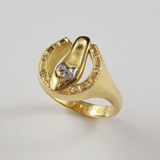 Golden Slipper Diamond Ring by Neil Keown